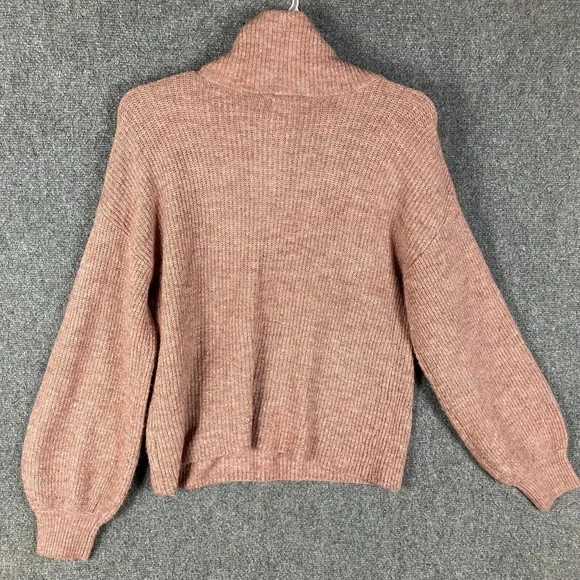 Marled Sweater Women's Medium Knit Henley Acrylic Blend‎ Adults M - Picture 7 of 8